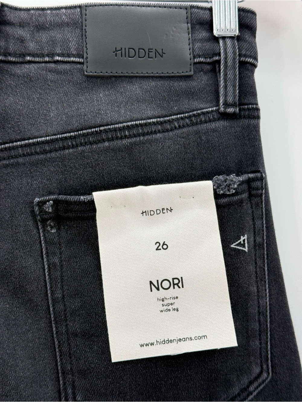 Hidden Nori High Rise Super Wide Leg Cargo Jeans Dark Wash Denim Statement Pants - Picture 7 of 11